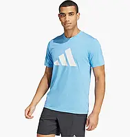 Urbanshop com ua Футболка Adidas Train Essentials Feelready Logo Training Tee Light Blue IT5417 РОЗМІРИ