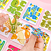 Інтерактивна іграшка зд пазли картонні 30 карток з фігурами, фото 4