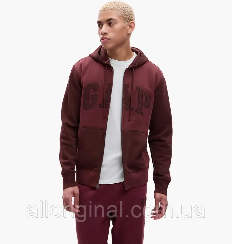 AllOriginal com ua Худі Gap Logo Zip Hoodie Bordo 824231011 РОЗМІРИ ЗАПИТУЙТЕ, фото 1