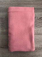 Одеяло Муслин льняное детское легкое 135*105 см, пеленка простынь хлопок, муслиновое натуральное летнее розовый