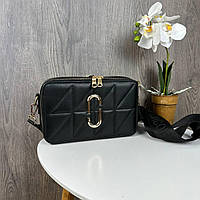 Каркасна сумка Марк Джейкобс Модна жіноча міні сумочка клатч в стилі Mars Jacobs люкс якість чорна Seli