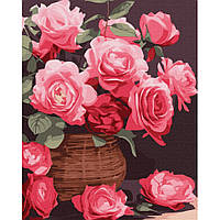 Картина по номерам "Красочные розы" ©art_selena_ua KHO3250, 40х50см Seli Картина за номерами "Барвисті