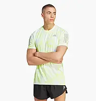 Urbanshop com ua Футболка Adidas Own The Run Allover Print T-Shirt Green/White IL4799 РОЗМІРИ ЗАПИТУЙТЕ