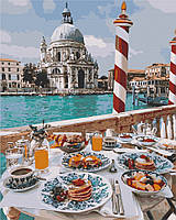 Картина по номерам. Art Craft "Завтрак в Венеции" 40х50 см Seli Картина за номерами. Art Craft "Сніданок у
