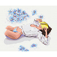Картина по номерам "Перерыв на чтение" © Alla Berezovska Brushme BS53810 40x50 см Seli Картина за номерами