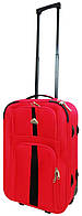Маленький тканевый чемодан ручной багаж 31L Enrico Benetti Chicago красный Seli Маленький тканинний чемодан