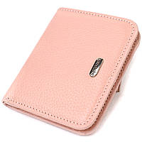 Женский кошелек небольшого размера из натуральной кожи флотар CANPELLINI 21797 Розовый Seli Жіночий гаманець