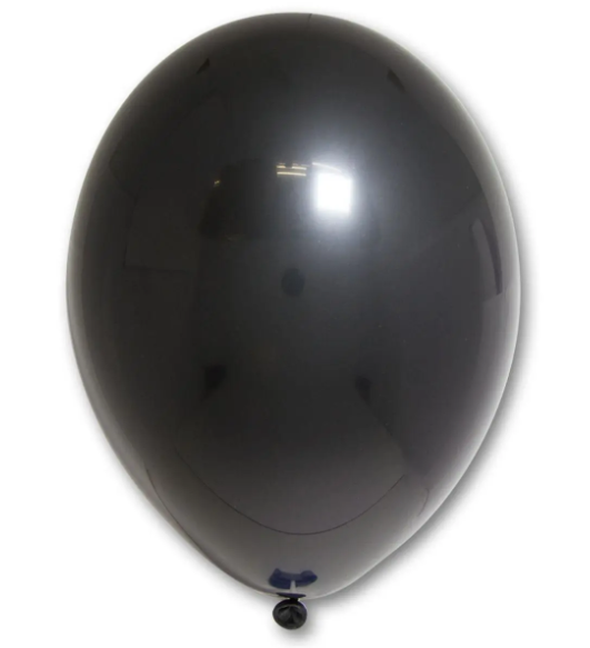 Латексна кулька Belbal чорна (01) пастель В105 12" (30 см) 1 шт