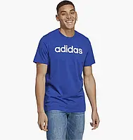 Urbanshop com ua Футболка Adidas Essentials Single Jersey Linear Embroidered Logo Tee Blue IC9279 РОЗМІРИ
