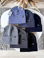 Осіння шапка лопата найк на зиму для чоловіка зимова шапка чоловіча nike на зиму 6 кольорів Seli