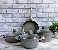 Набор посуды OMS 3005-01-02-Grey 7 предметов серый l