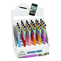 472 Ручка шариковая Touch pen со стразами, 24 штуки в блоке