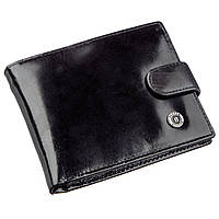 Классический мужской кошелек Boston Черный кошелек Seli Класичний чоловічий гаманець Boston Чорний кошельок