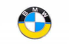 Передня емблема 82мм  UA-style  для BMW 3 серія F-30/31/34 2012-2019 рр