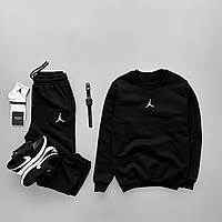 Черный спортивный костюм Джордан Мужские брюки и свитшот черного цвета Jordan Seli Чорний спортивний костюм