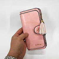 Клатч портмоне кошелек Baellerry N2341, небольшой кошелек женский, кошелек девушке мини. JC-639 Цвет: розовый