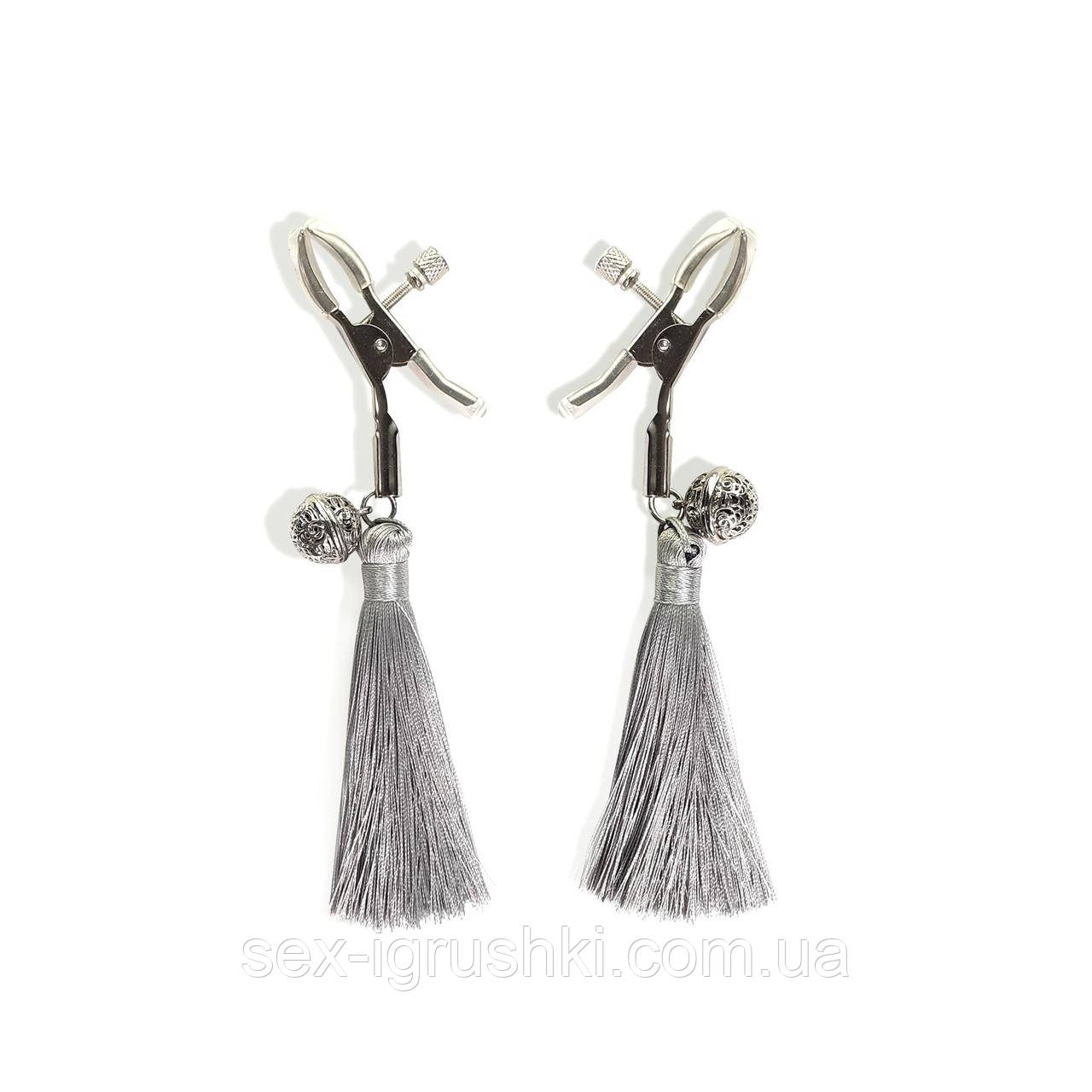 Затискач для сосків Atr of Sex - Nipple Clamps Barocco Tassels SO9848