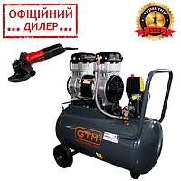 Поршневой воздушный безмасляный компрессор GTM KCW1500-50L (0.75 кВт, 220 В, 8 атм, 75 л/мин, 50л) YLP