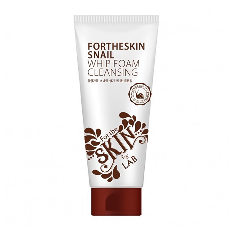 Пінка для вмивання з муцином равлика Fortheskin Snail Whip Foam Cleansing 180 мл, фото 1