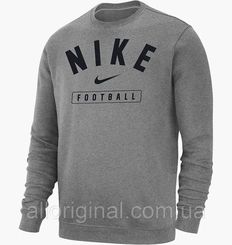 AllOriginal com ua Світшот Nike Football Crew-Neck Sweatshirt Grey M33778P332-DGH РОЗМІРИ ЗАПИТУЙТЕ, фото 1