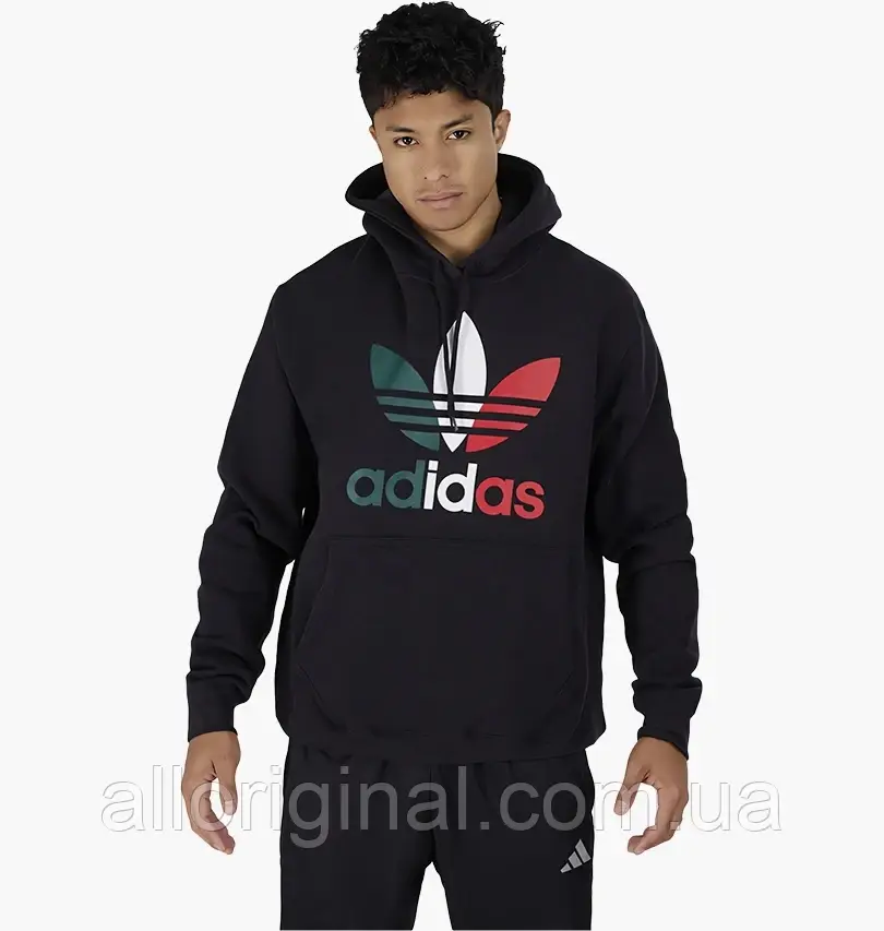 AllOriginal com ua Худі Adidas Trefoil Graphic Hoodie Black IY3010 РОЗМІРИ ЗАПИТУЙТЕ