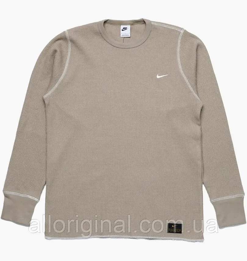 AllOriginal com ua Світшот Nike Heavyweight Waffle Ls Top Brown DX0894-247 РОЗМІРИ ЗАПИТУЙТЕ, фото 1