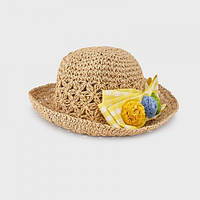 Шляпа с бантом для девочек Mayoral (Майорал) оттенок лимонный
