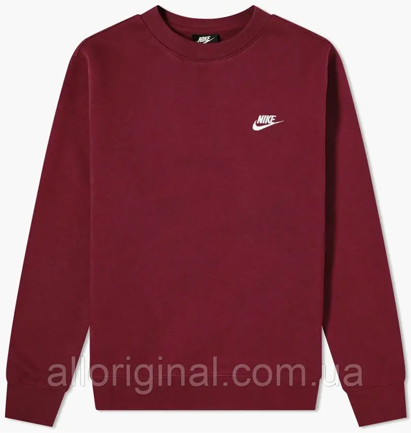 AllOriginal com ua Світшот Nike Sportswear Club Bordo BV2662-638 РОЗМІРИ ЗАПИТУЙТЕ, фото 1