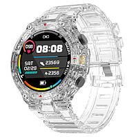 Мужские умные часы прозрачные Uwatch DT5 Compass White Seli Чоловічий розумний годинник прозорий Uwatch DT5