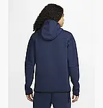 AllOriginal com ua Худі Nike Psg Tech Fleece Windrunner Blue Dm2887-410 РОЗМІРИ ЗАПИТУЙТЕ, фото 3