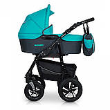 Коляска 3 в 1 Verdi Sonic 49 бірюзова 9023-VS-49, фото 2