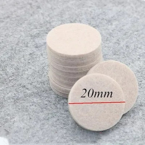 Накладки від подряпин для ніжок стільців, столів Beige D=20 мм, h = 5 мм (8 в 1)