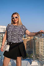 Легка жіноча блуза із зав'язками великих розмірів, фото 3