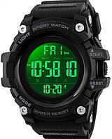 Умные электронные Мужские часы Скмей черные Skmei 1227 Smart Seli Розумний електронний Чоловічий годинник