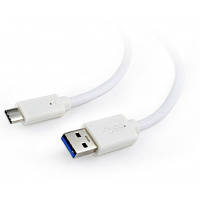Дата кабель USB 3.0 AM to Type-C 0.1m Cablexpert (CCP-USB3-AMCM-W-0.1M) o