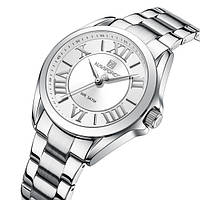 Женские наручные часы металлические серебряные Naviforce Lima Seli Жіночий наручний годинник металевий срібний