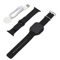 Смарт часы WATCH L8 Ultra Max черные со съемным ремешком Seli Смарт годинник WATCH L8 Ultra Max чорний із
