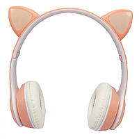 Детские наушники с кошачьими ушками VIV-23M(Pink) Seli Дитячі навушники з котячими вушками VIV-23M(Pink)