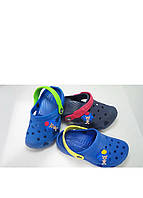Кроксы детские Crocs с поулеритана синие