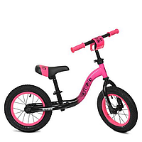 Біговел дитячий Profi Kids ML1201A-4 рожево-чорний, 12 дюймів Seli