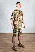 Форма рип-стоп вафелька цвета мультикам камуфляжная полевая тактическая всу Multicam костюм армейский уставной