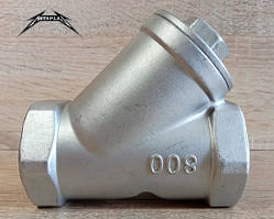 Фільтр осадовий муфтовий (різьбовий) нержавіючий Ду 40 (1 1/2') AISI 304