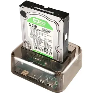 Зовнішня кишеня для диска Dynamode для 2х HDD 2.5/3.5 SATA /IDE/SSD (DM-CAD-S8)