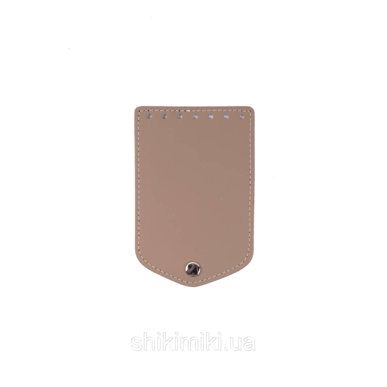 Клапан для міні сумки з кнопкою (15*10), колір Латте, фото 1