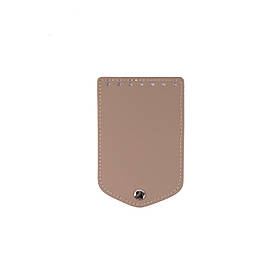 Клапан для міні сумки з кнопкою (15*10), колір Латте