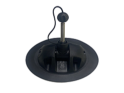 Уключина поворотна еліпсна середня виготовлена з пвх Borika 210 x 136 мм.