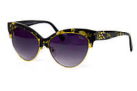 Черные брендовые женские очки для солнца очки солнцезащитные Christian Dior Seli Чорні брендові жіночі окуляри