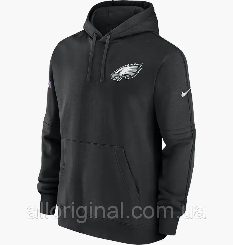 AllOriginal com ua Худі Nike Nfl Philadelphia Eagles Sideline Club Black HF1039-010 РОЗМІРИ ЗАПИТУЙТЕ, фото 1