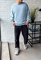 Свитшот синий мужской Staff s light blue oversize Seli Світшот синій чоловічий Staff s light blue oversize