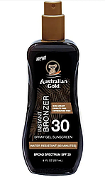 Сонцезахисний спрей-гель з бронзатором Australian Gold Spray Gel Bronzer SPF 30